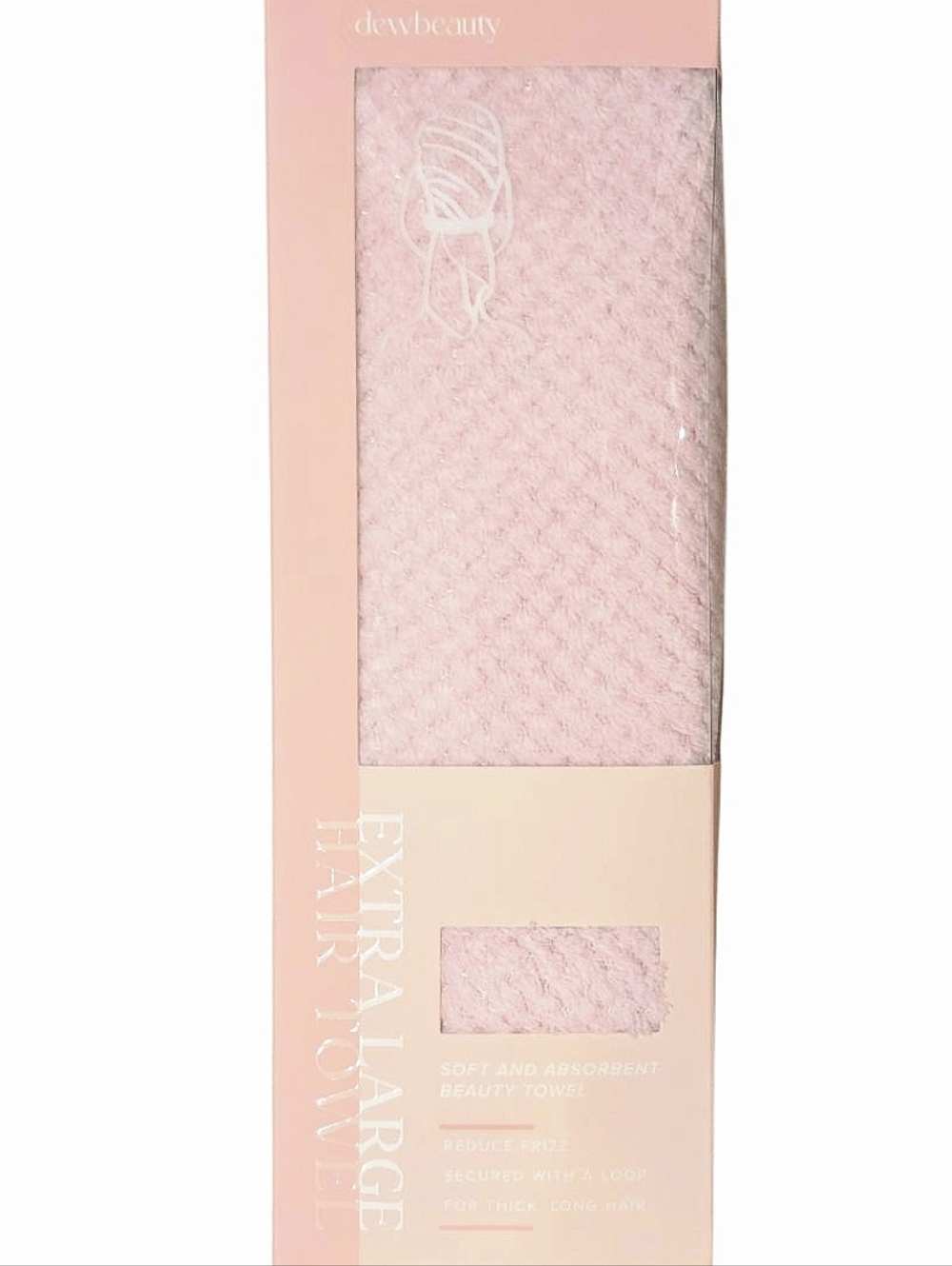 Dewbeauty Extra Large Pink Hair Towel